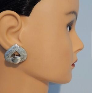 Vintage Vendome Silver Earrings